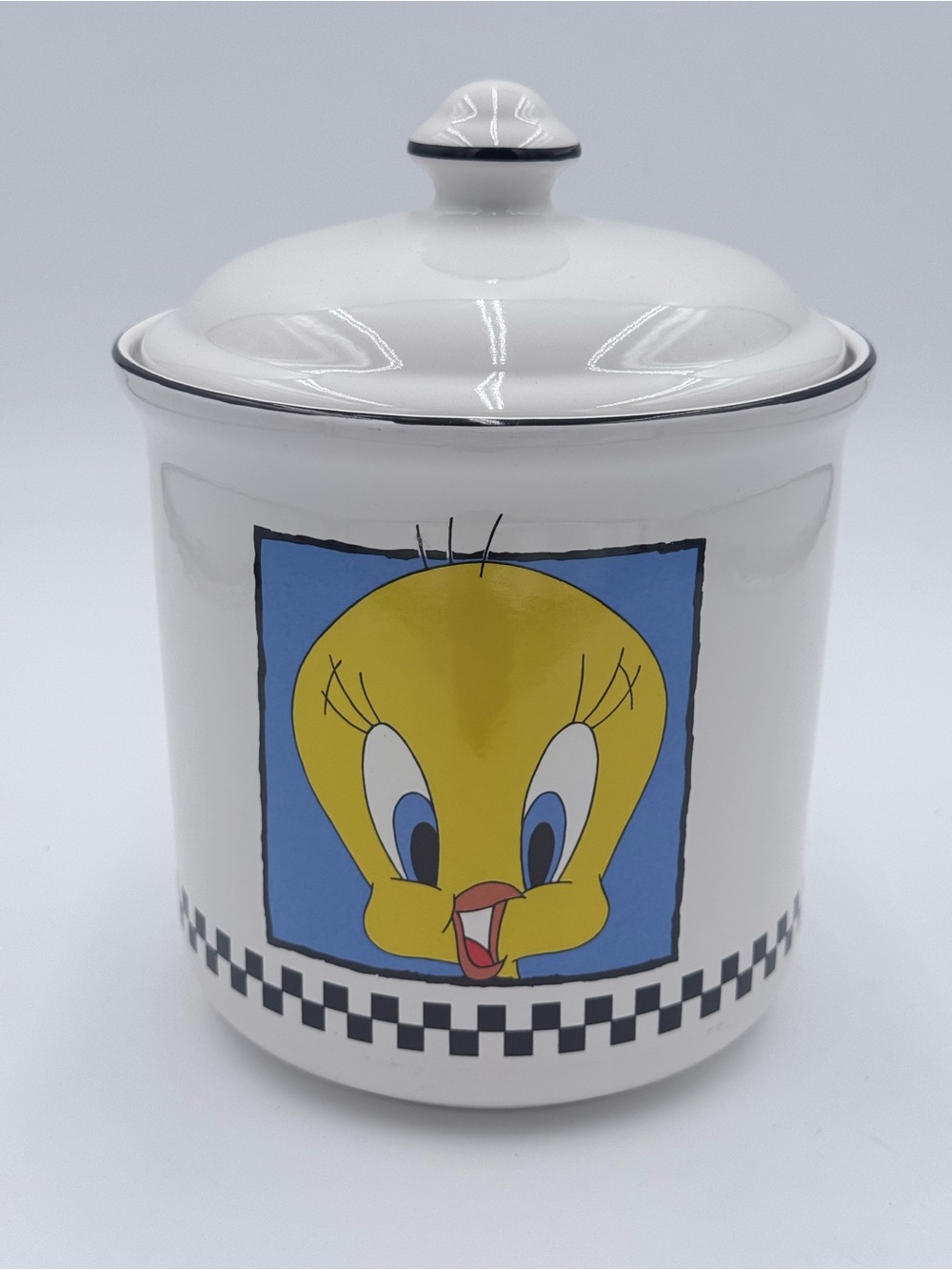 RARE VINTAGE 1993 TWEETY BIRD CERAMIC COOKIE / CANISTER WARNER BROS LOONEY TUNES